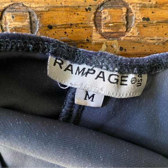 90’s blue stretch velvet Rampage dress. Size M. - Picture 9 of 9